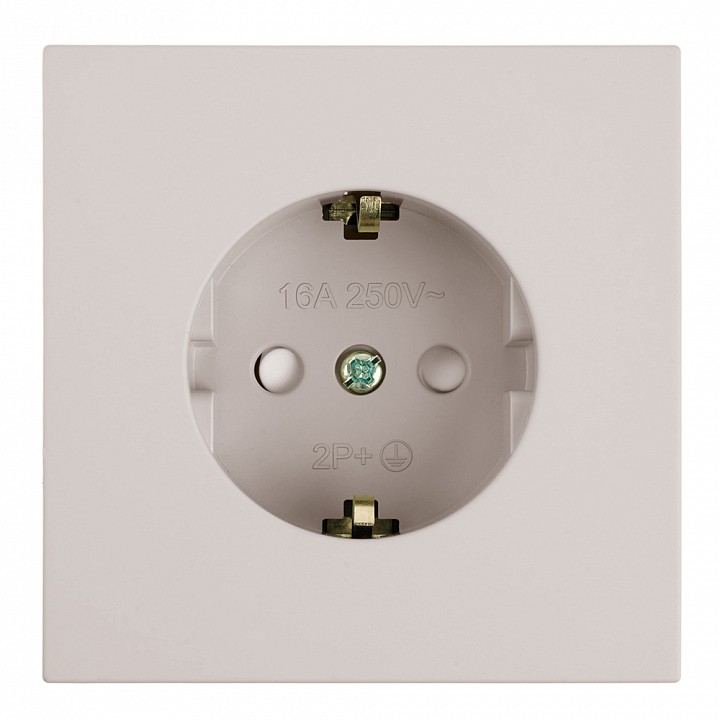 Розетка с заземлением и со шторкой Stekker Мия 50484