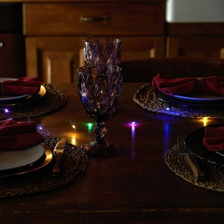 Гирлянда Нить Feron CL588 Роса мультиколор 2 м на батарейках IP20 51441