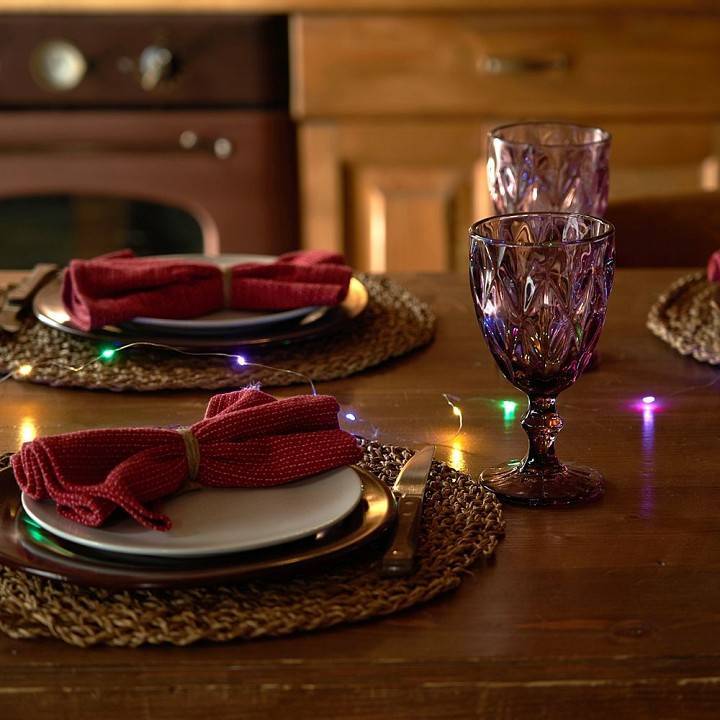 Гирлянда Нить Feron CL588 Роса мультиколор 2 м на батарейках IP20 51441