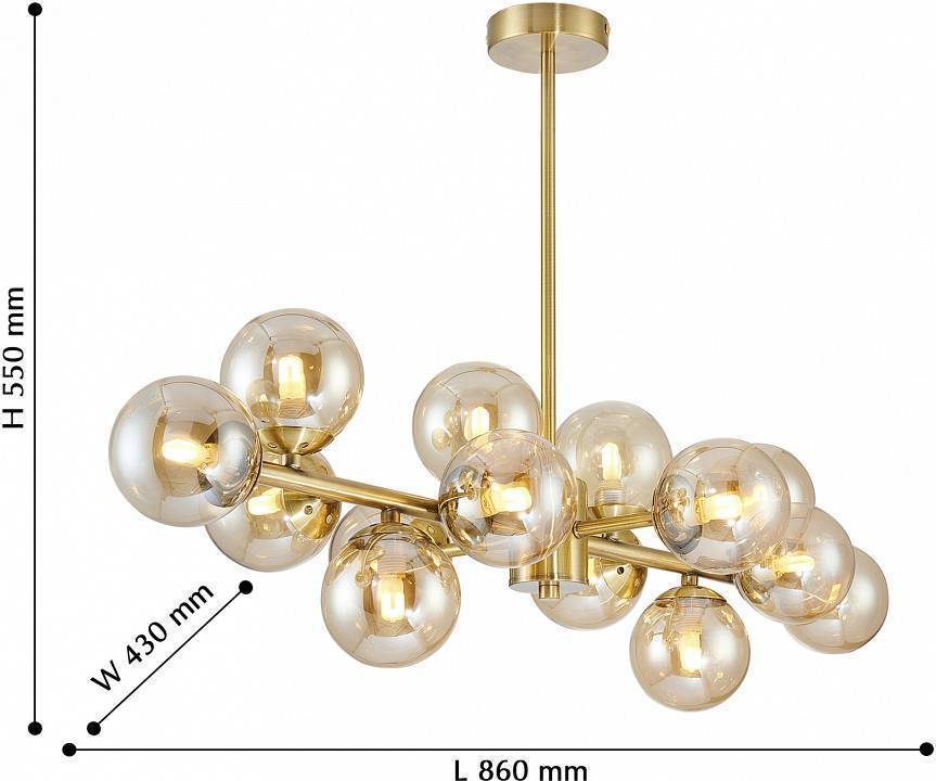 Люстра на штанге Favourite Varietas 14 ламп 2649-14P