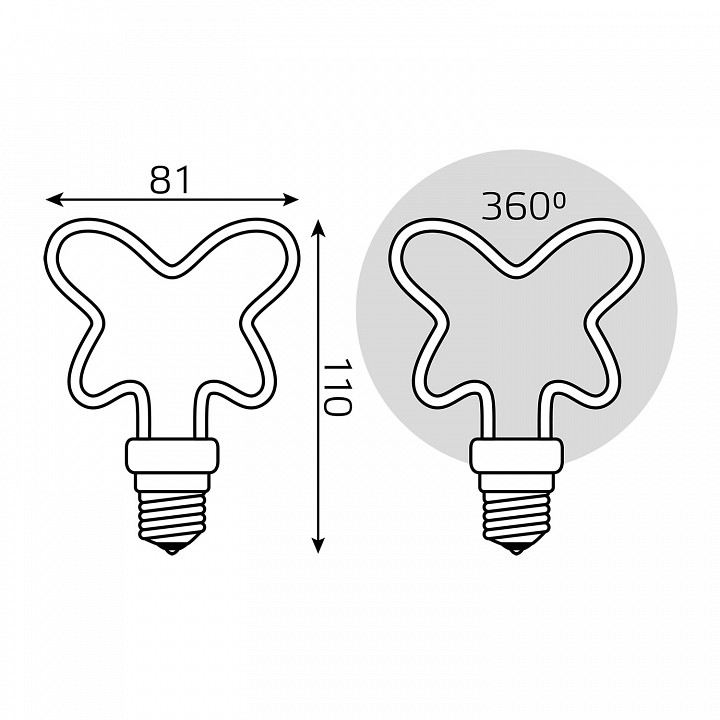 Лампа светодиодная Gauss  1001802104