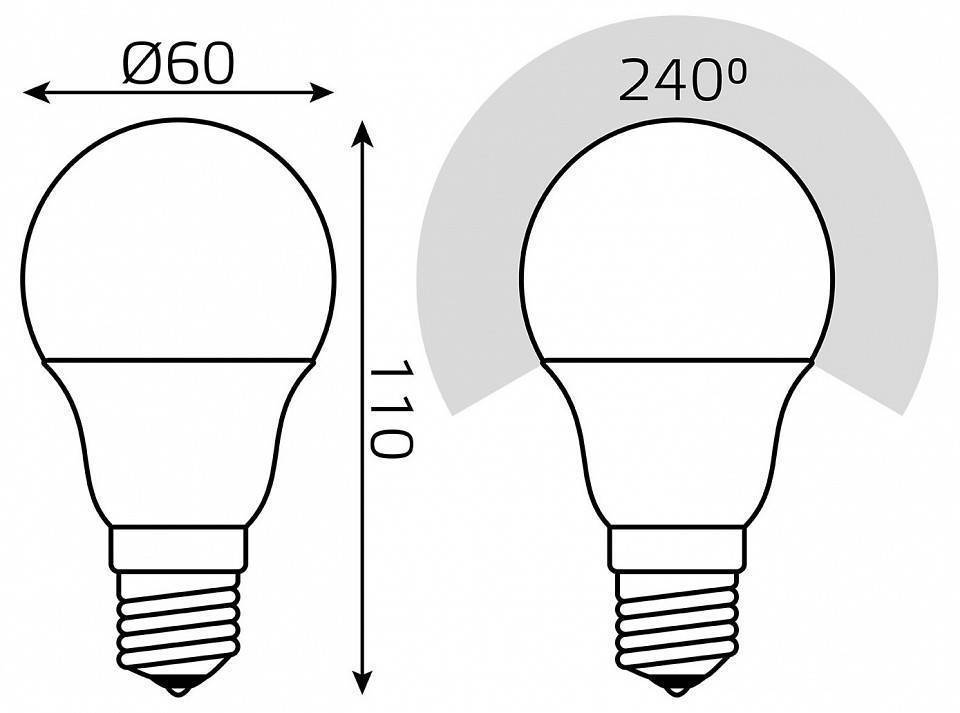 Лампа светодиодная Gauss ЛОН E27 11 Вт 4100 K 102502311-D