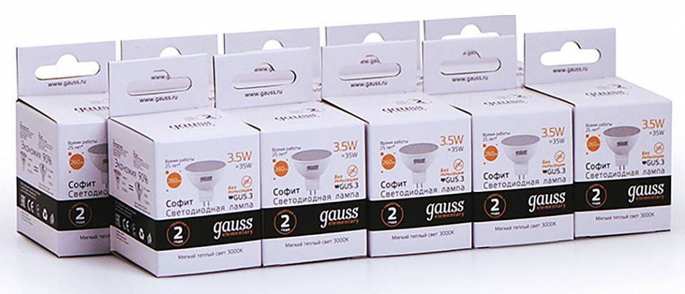 Лампа светодиодная Gauss Led Elementary A60 E27 15Вт 3000K 23215