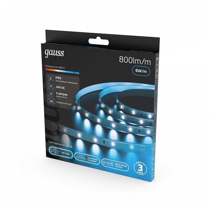 Лента светодиодная Gauss  23637452006