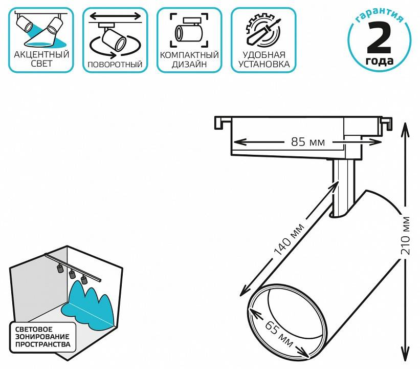 Светильник на штанге Gauss TR TR071