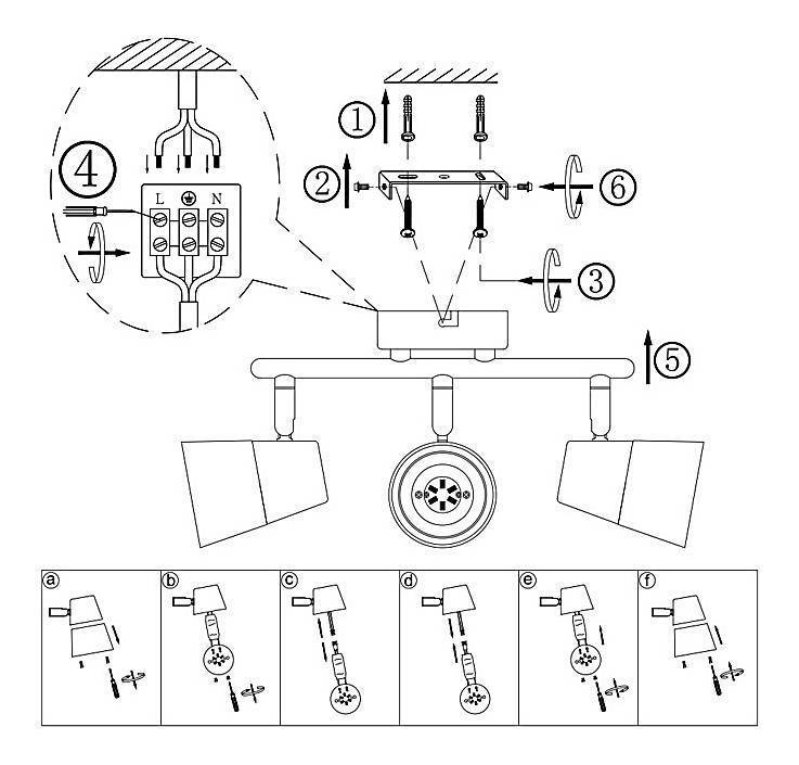 Спот Globo Teika 3 лампы 56185-3
