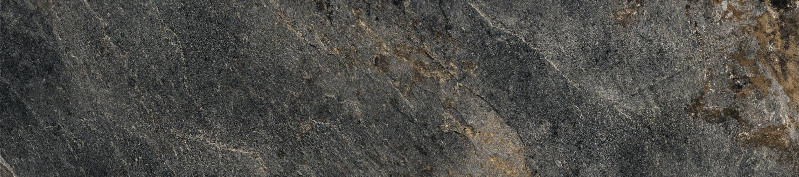 Керамогранит лаппатированный Alma Ceramica Santorini Black GP2090SNN99L 20х90 см