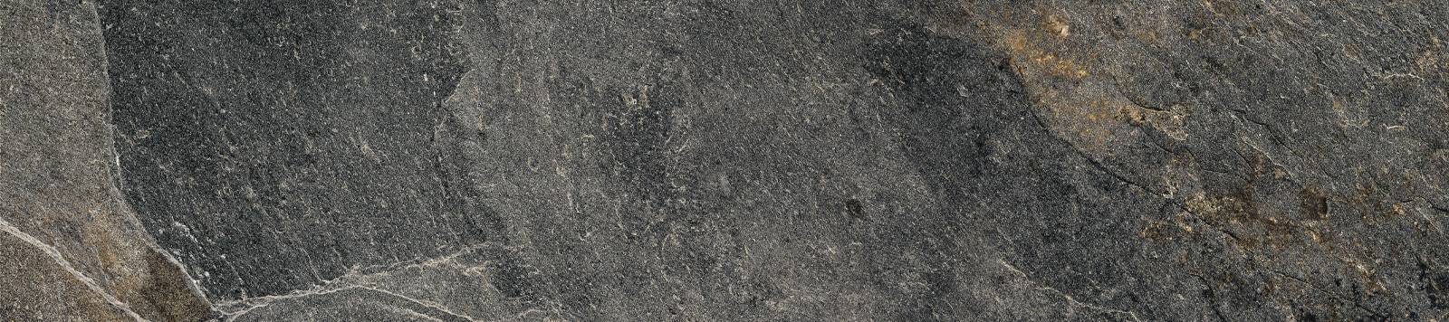 Керамогранит лаппатированный Alma Ceramica Santorini Black GP2090SNN99L 20х90 см