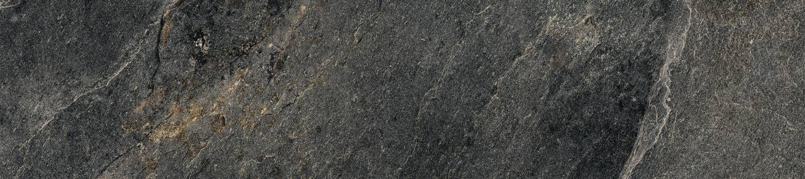 Керамогранит лаппатированный Alma Ceramica Santorini Black GP2090SNN99L 20х90 см