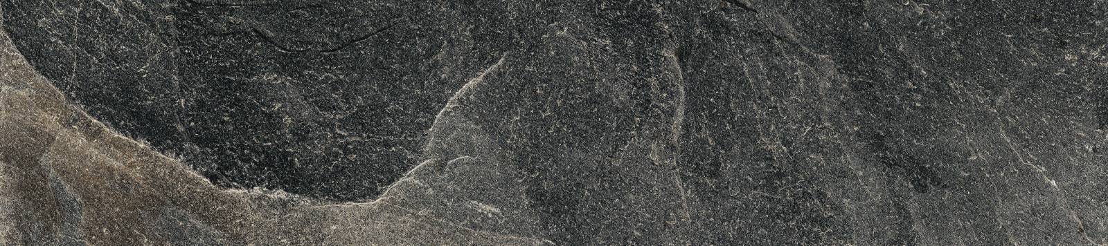 Керамогранит лаппатированный Alma Ceramica Santorini Black GP2090SNN99L 20х90 см