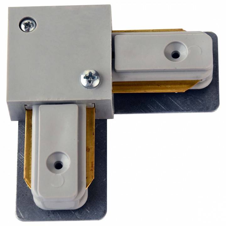 Соединитель с токопроводом угловой L-образный для треков Horoz Electric HRZ00000908