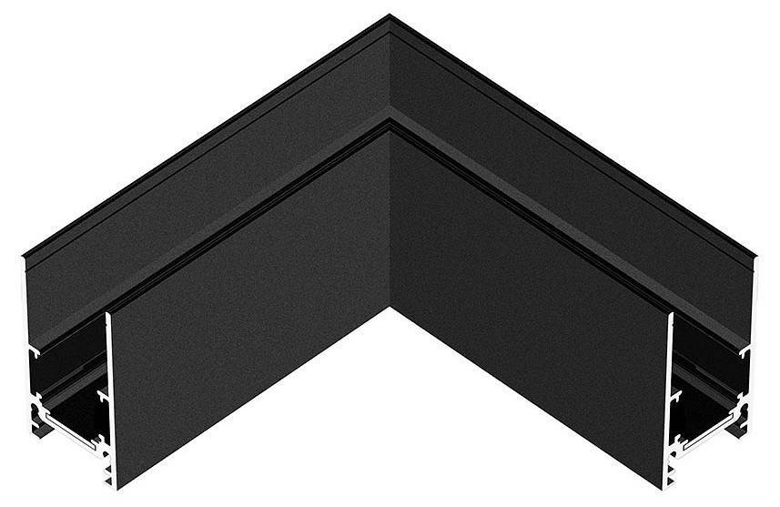 Соединитель угловой L-образный для накладных треков Hesby ElDeko 0053