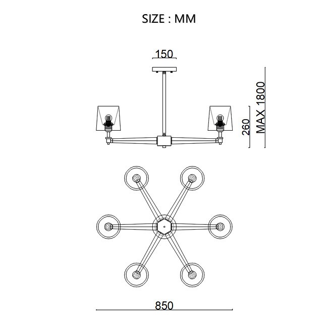 Люстра на штанге Imperiumloft Jorgenson Beige/Light wood STAVRA01