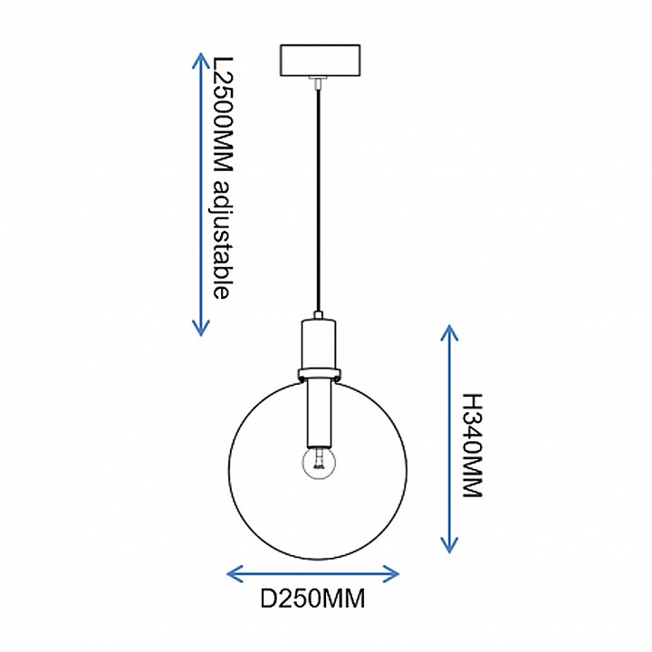 Подвесной светильник Imperiumloft PENBALL Black PENBALL03
