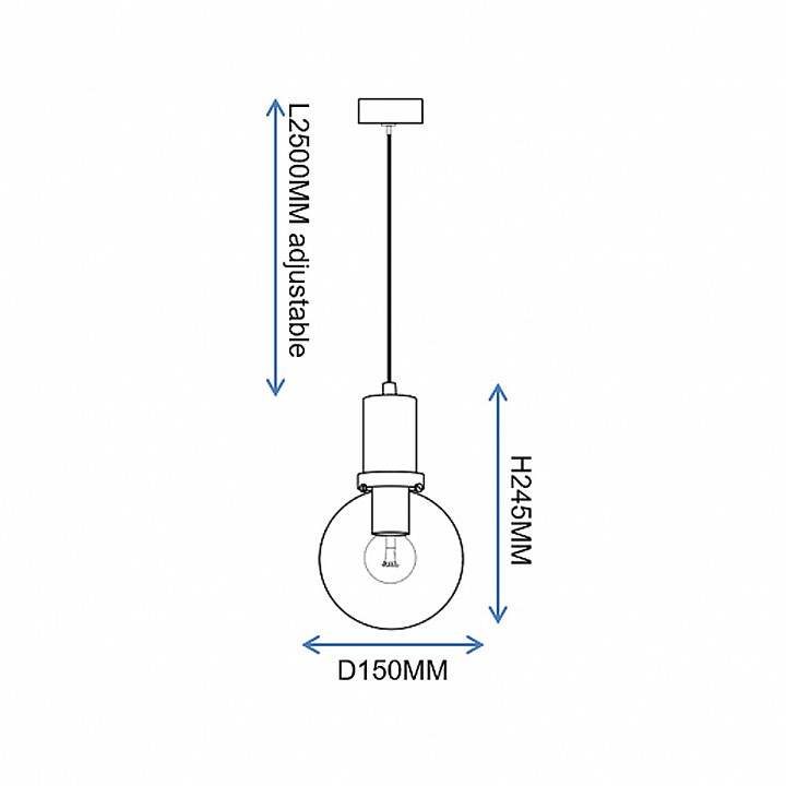 Подвесной светильник Imperiumloft PENBALL Black PENBALL01