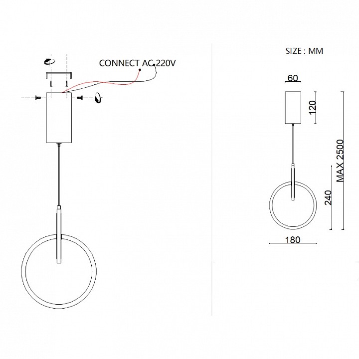 Подвесной светильник Imperiumloft RANDALL А randall01