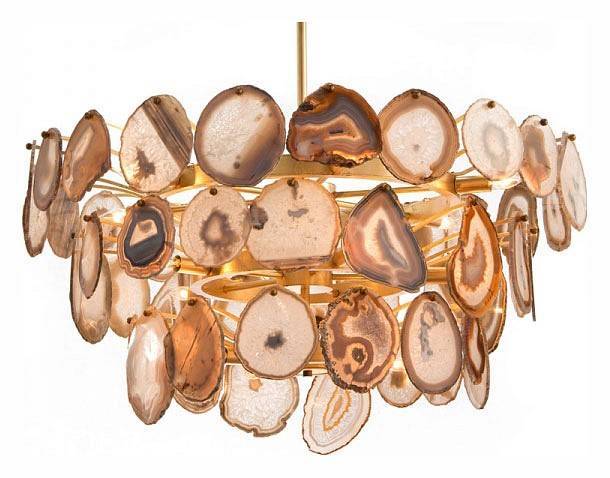 Подвесная люстра ImperiumLoft Agate Burst Chandelier Round 40.1265