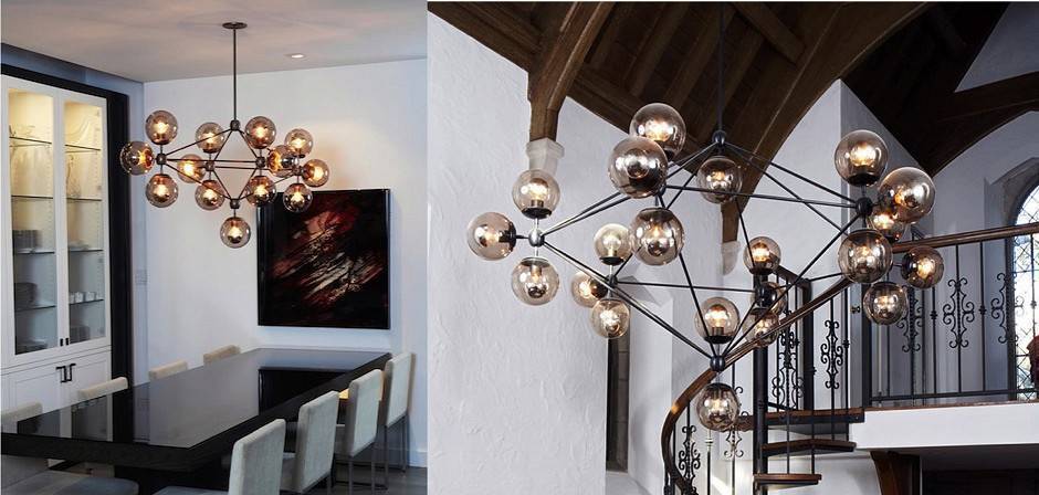 Подвесная люстра Imperiumloft Modo Chandelier Globes 40.615