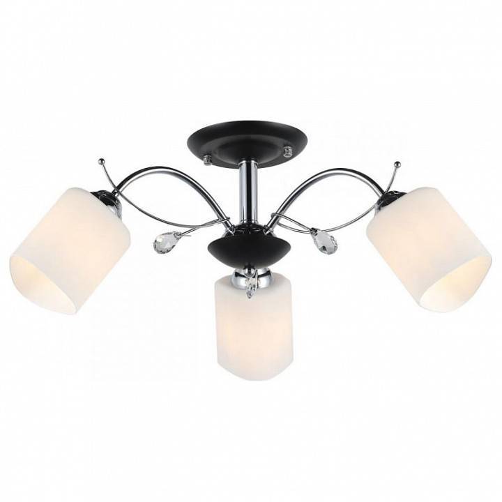 Люстра на штанге Imex 3 лампы MD.0026-3-S-CR+BK