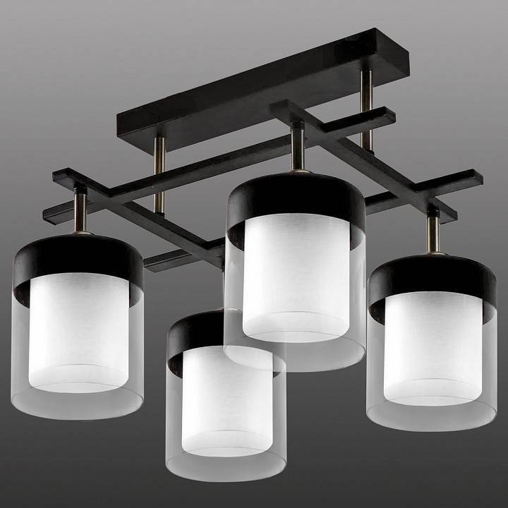 Потолочная люстра Imex MD.06593 4 лампы MD.06593-4-S-BK+AB