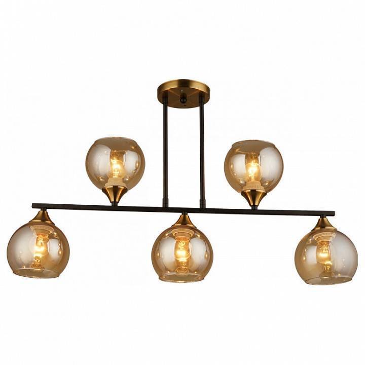 Люстра на штанге Imex 5 ламп MD.1234-5-S BK+CP