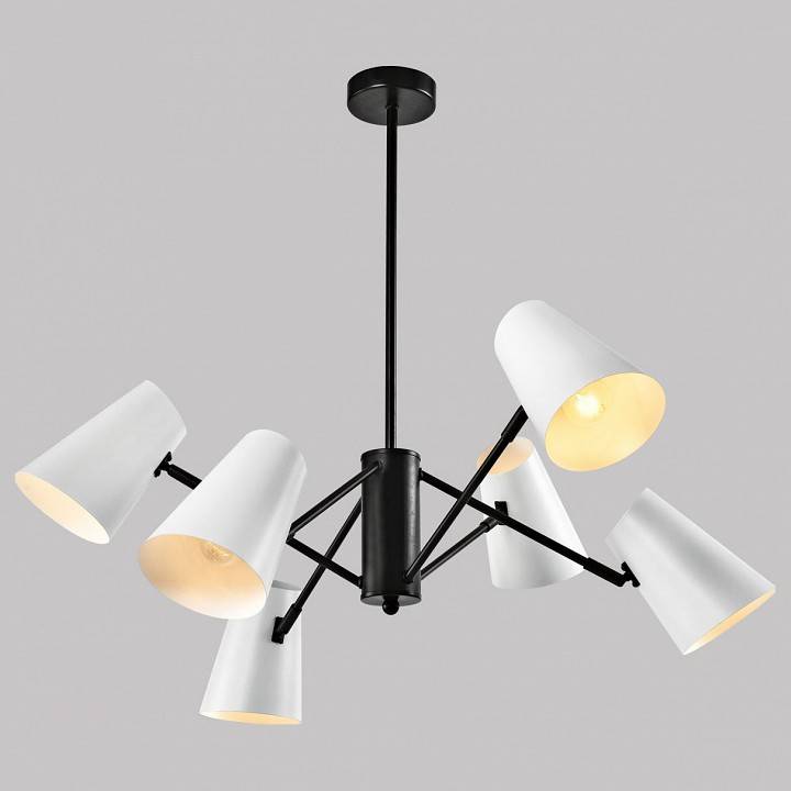 Люстра на штанге Imex MD.23670 6 ламп MD.23670-6-P-BK