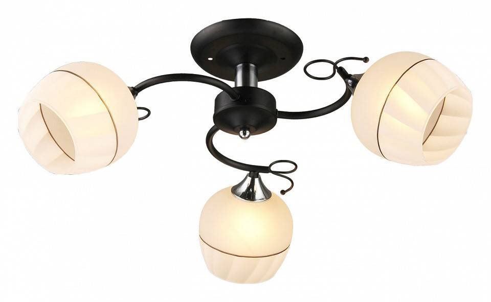 Потолочная люстра Imex 3314 3 лампы MD.3314-3-S BK+CH