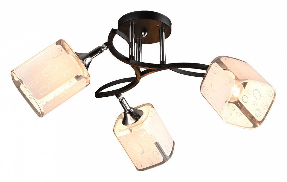 Потолочная люстра Imex 3499 3 лампы MD.3499-3-S BK+CH