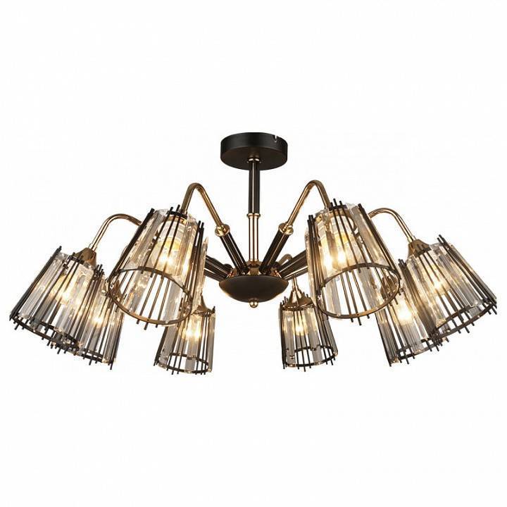 Люстра на штанге IMEX MD.4050 8 ламп MD.4050-8-S BK+FGD