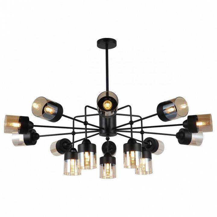 Люстра на штанге Imex MD.74785 15 ламп MD.74785-15-S-BK