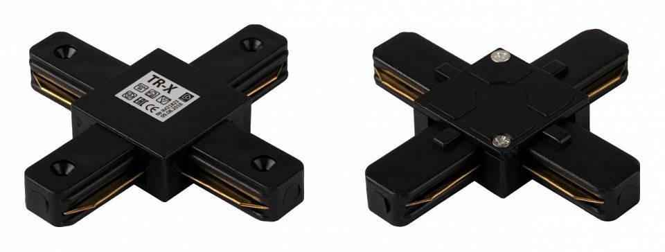 Соединитель X-образный для треков Imex Трек 1 черный TR-X BK