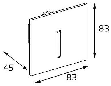 Встраиваемый светильник Italline DL 3020 DL 3020 grey