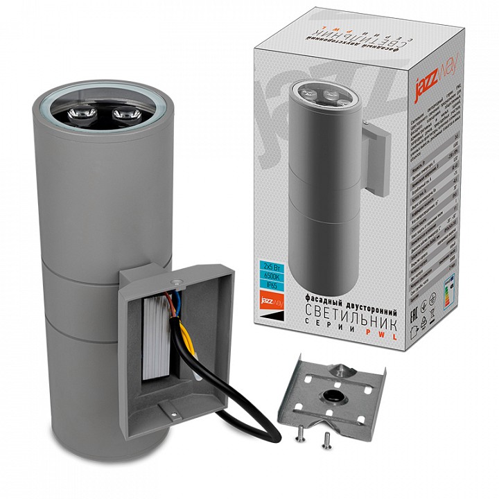 Накладной светильник Jazzway  PWL-26090/30D 2x5w 6500K GR