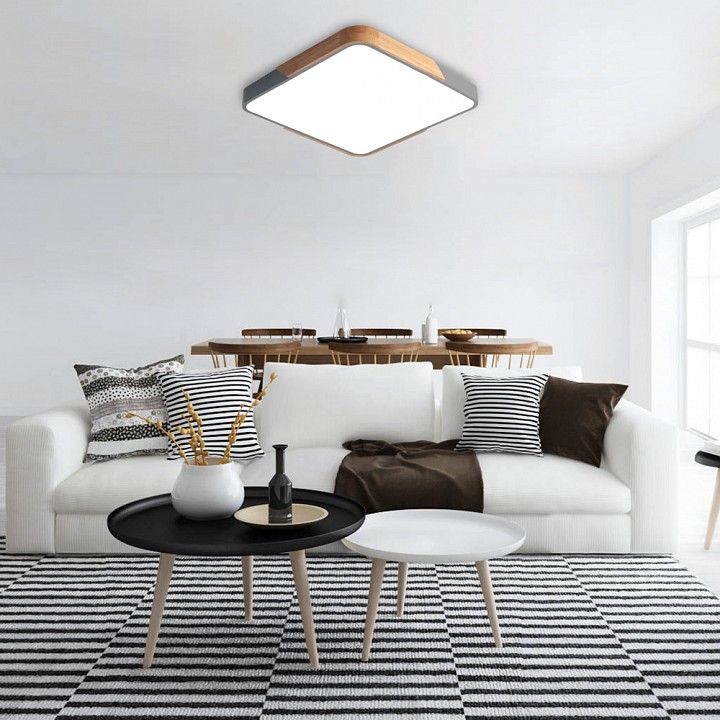 Накладной светильник Jazzway  PPB  Scandic-S 24w 4000K GR/W IP20 300*300*50