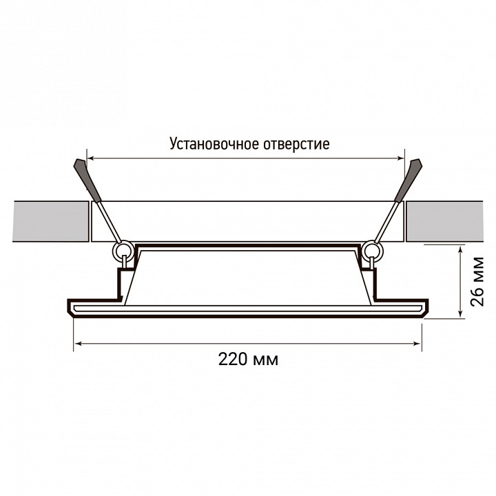 Встраиваемый светильник Jazzway  PLED DL7 24w 4000K WH IP54