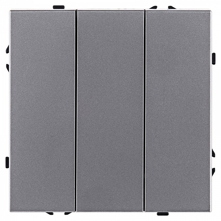 Выключатель трехклавишный без рамки Kollinger Eclipse EC-710GY