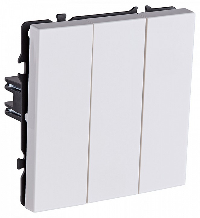 Выключатель трехклавишный без рамки Kollinger Eclipse EC-710WG