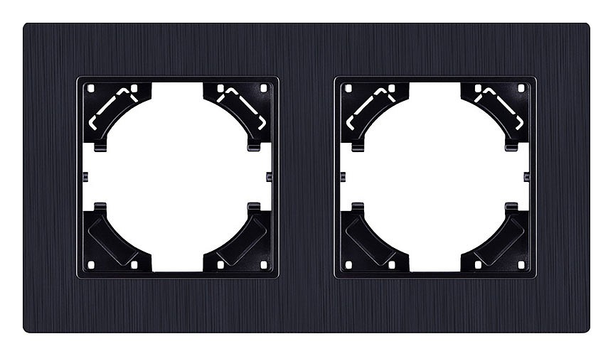 Рамка на 2 поста Kollinger Eleganz Plex EP2BK