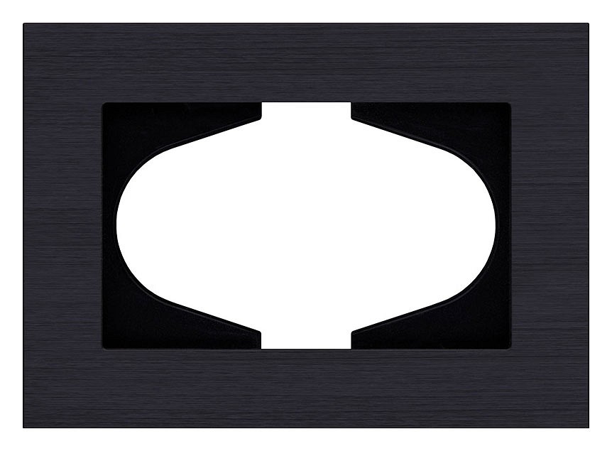 Рамка для двойной розетки Kollinger Reflex AL RA120BK