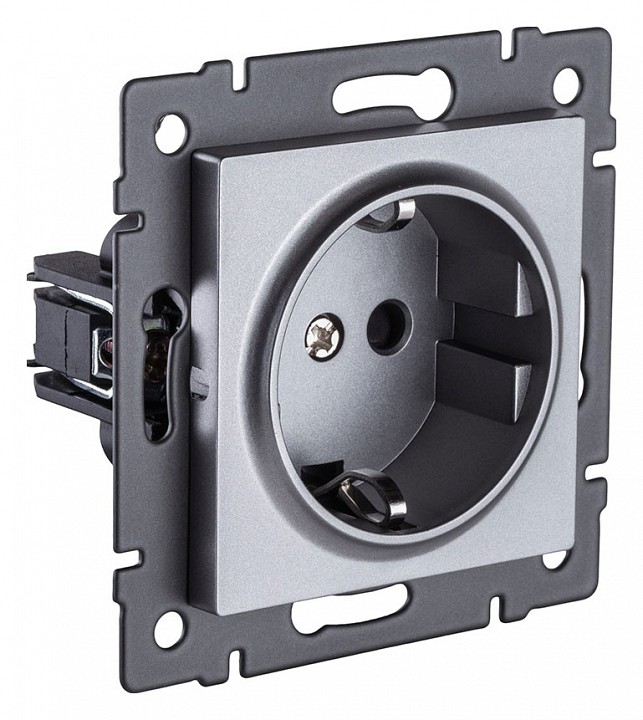 Розетка с заземлением, без рамки Kollinger  REA-002GY