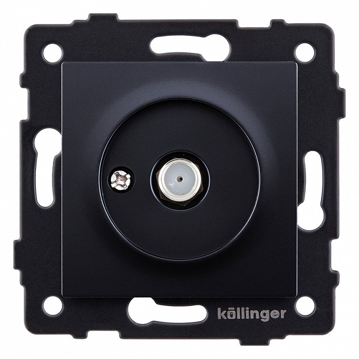 ТВ-розетка и SAT-розетка оконечная без рамки Kollinger  REA-020BK