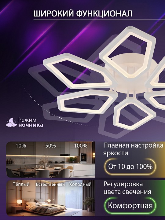 Потолочная люстра Natali Kovaltseva LED Lamps 81443