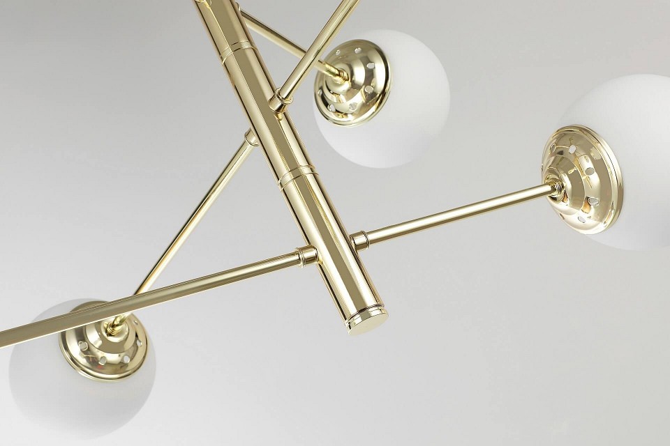 Люстра на штанге Lampit FINO TP 2007-6 GD