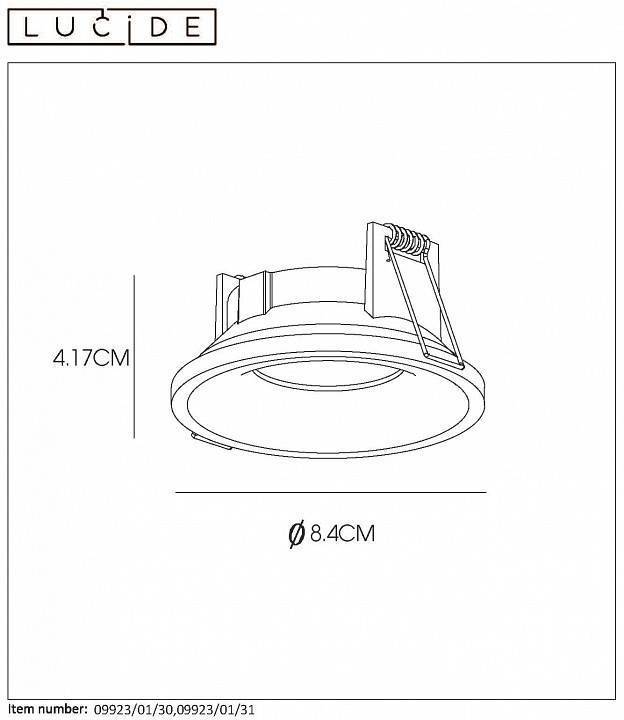 Встраиваемый светильник Lucide Ziva 09923/01/30