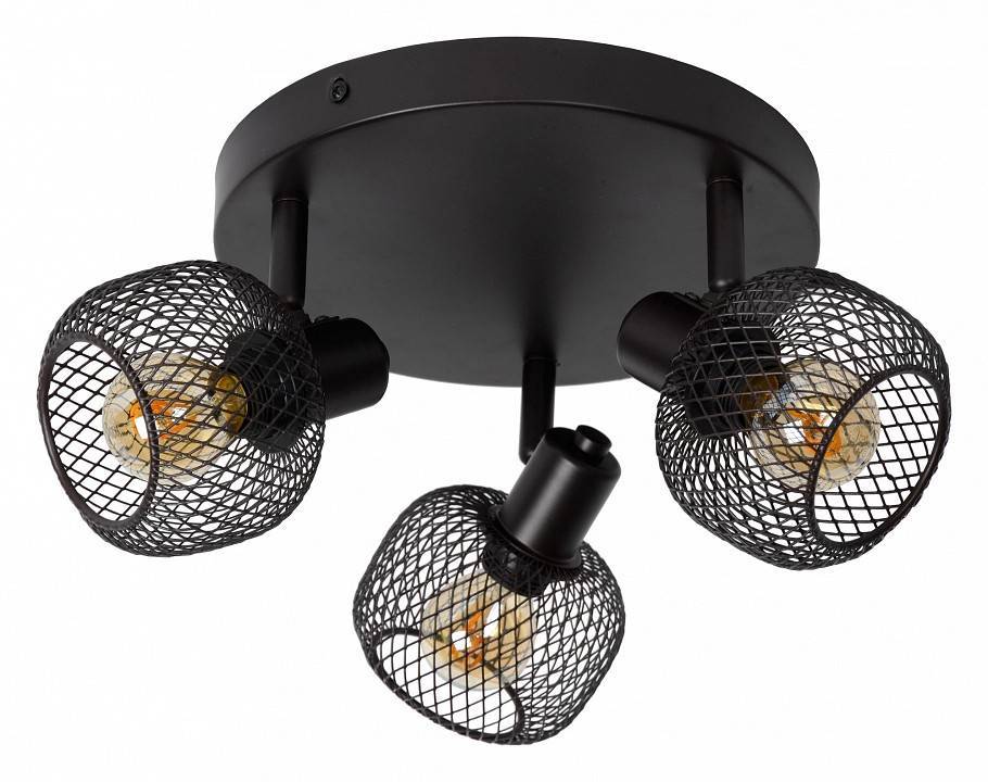 Спот Lucide Maren 3xE14 черный 77978/13/30
