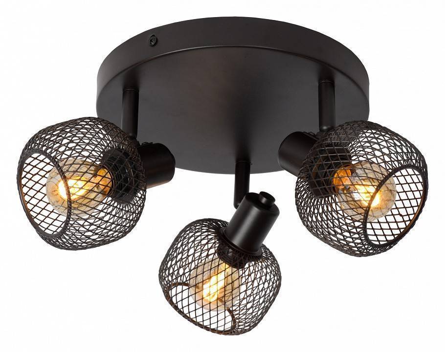 Спот Lucide Maren 3xE14 черный 77978/13/30