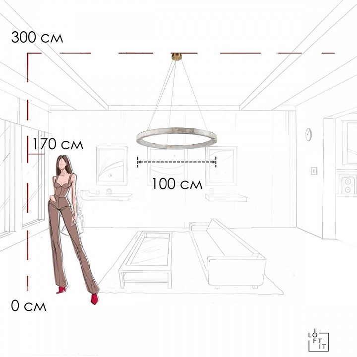 Подвесной светильник Loft it Mondrian 10408/1000