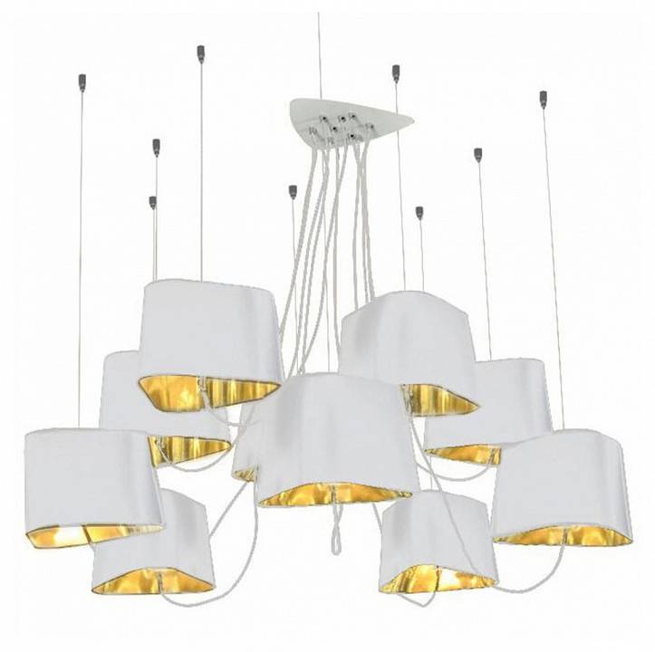 Подвесная люстра Loft It Nuage 10 ламп белая LOFT1163-10WH