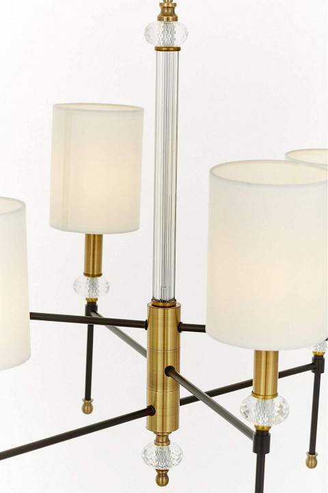 Люстра на штанге Lumina Deco RODEZIO LDP 1229-6-NF MD