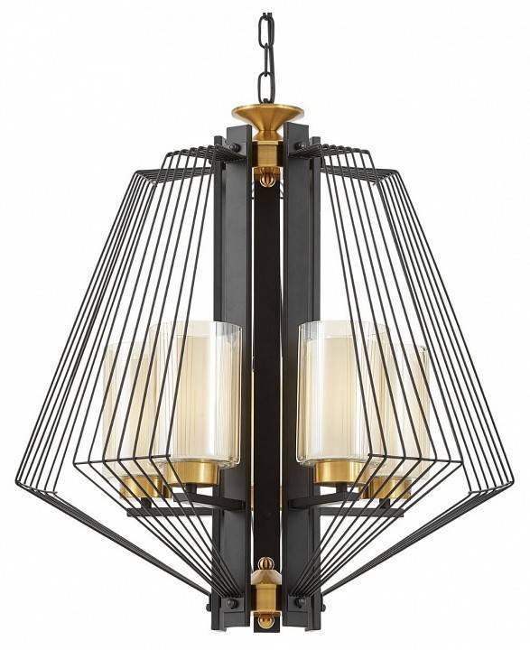 Подвесная люстра Lumina Deco Canti LDP 1244-5 BK+MD